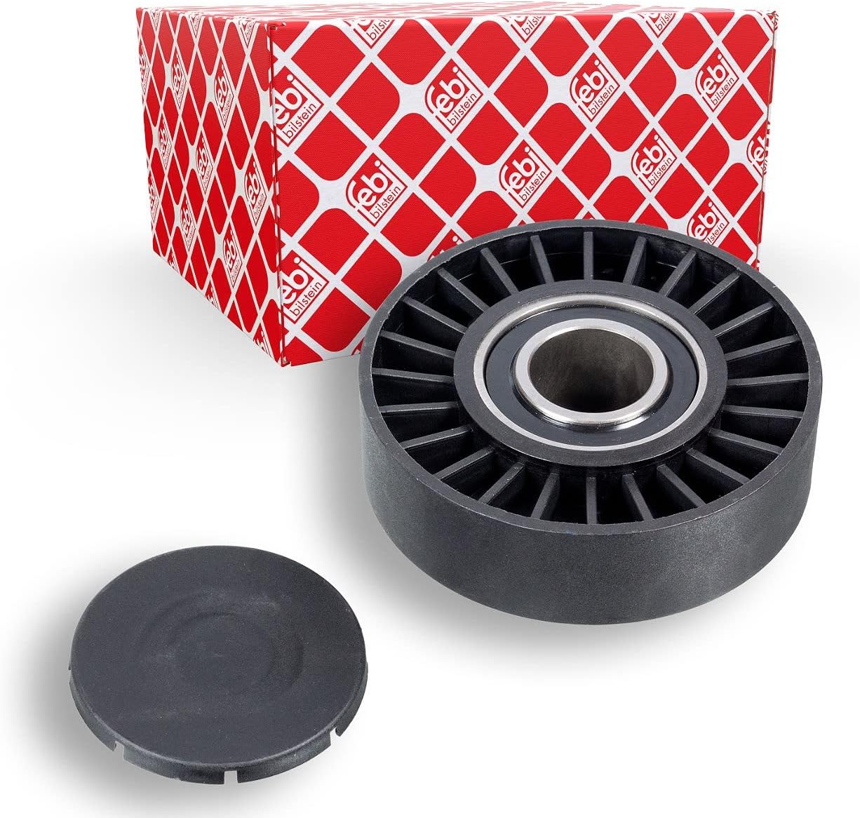febi bilstein 04127 Idler Pulley for auxiliary belt, pack of one