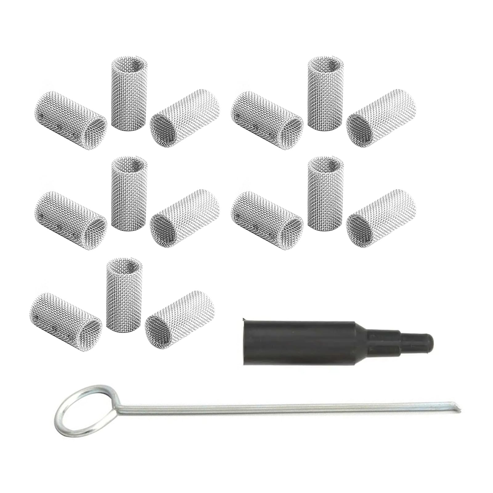 15 pezzi in acciaio inox bruciatore, filtro schermo in feltro mesh, pezzi di ricambio per riscaldamento a pavimento, filtro per auto Glow Pin Plug filtro a rete mini candele, filtro a rete volatile