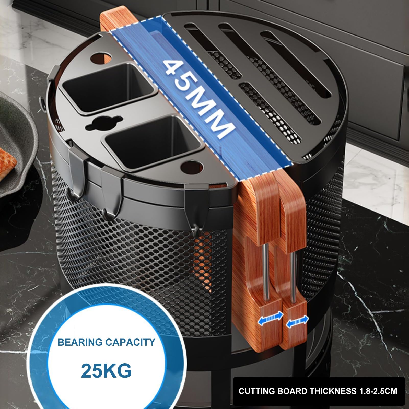 Organizador De Especias, Rejilla para Secar Platos Rejilla para Horno De Microondas, con Bandeja De Escurridor, Portavasos Y Portautensilios, para Baño, Dormitorio, Cocina