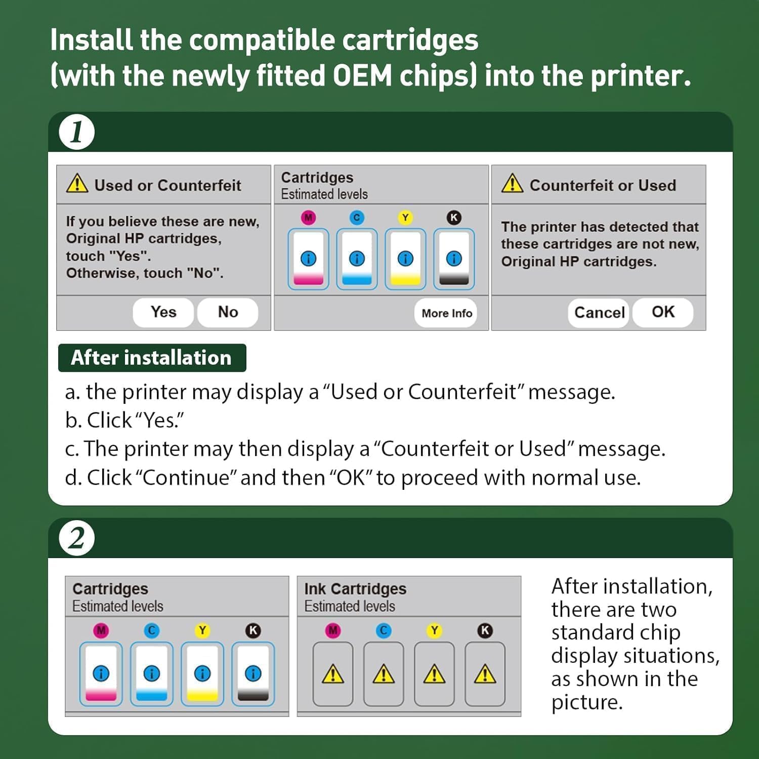 KINGJET 924 cartucce d'inchiostro compatibili con cartucce 924 multipack per OfficeJet Pro 8120 OfficeJet Pro 8122e 8124e 8125e 8134e 8135e 8132e All-in-One (senza chip)