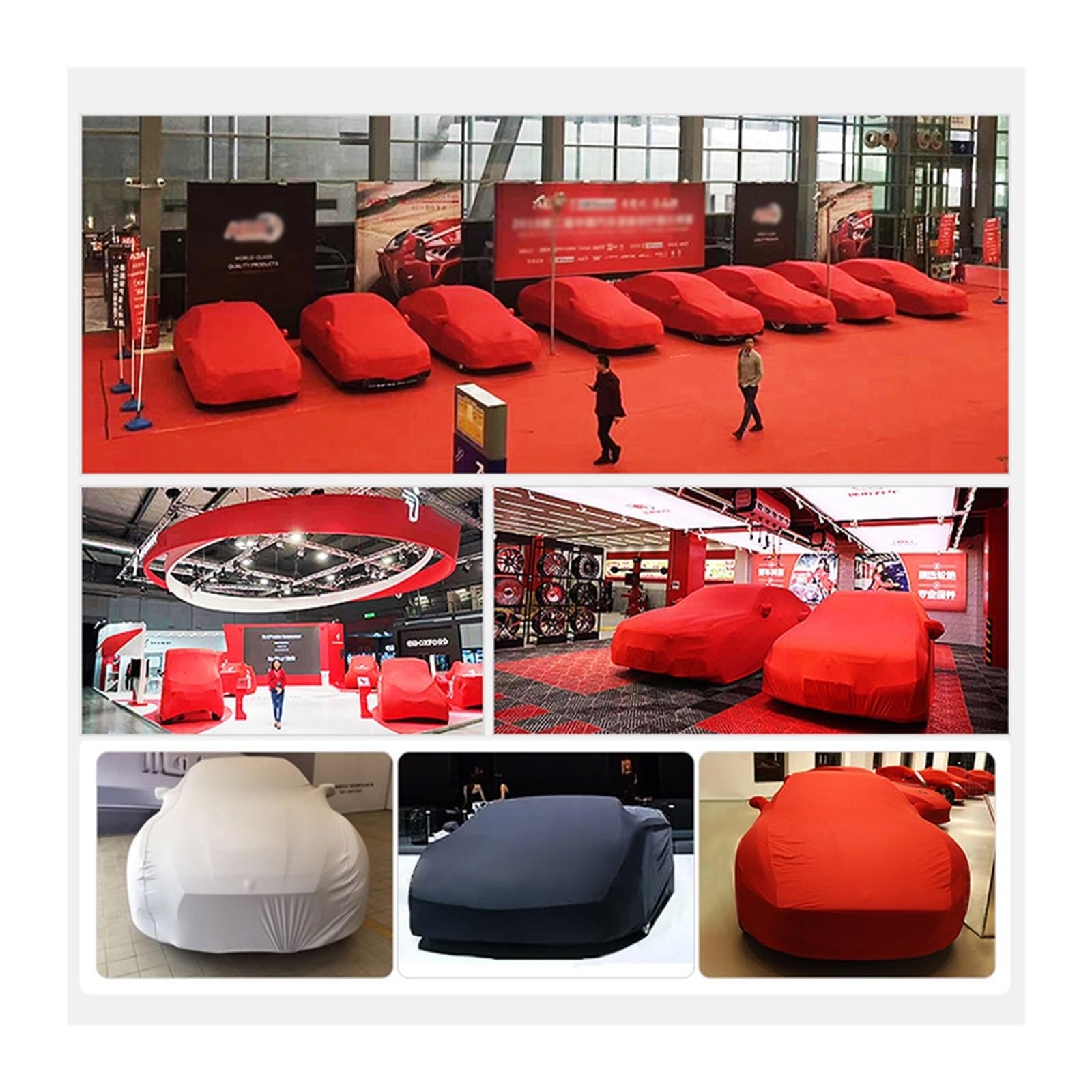 Car Auto Show Special Unveiling Cloth 4S Car Beauty Sun Protection Cover Elastic Covers Customizable Logo B SUV — view 7