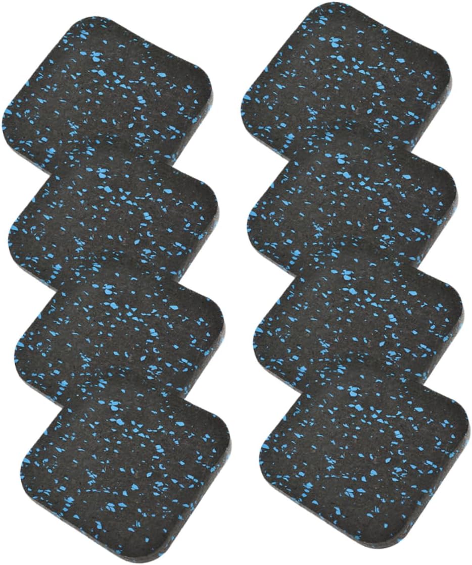 POPETPOP 8Pcs Rubber Exercise Equipment Cushions Treadmill Mats for Floor Protection Non Slip Workout Pads for Floors Durable Noise Reducing Gym Mat