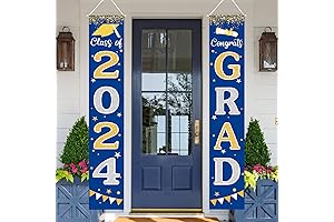 Graduation Decorations Class of 2024 Blue Banner