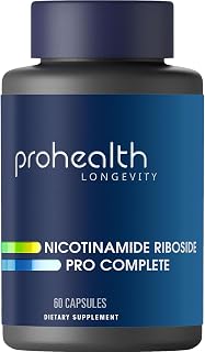 ProHealth Nicotinamide Riboside Pro Complete | 60 Capsules | Comprehensive NAD+ Support | 500mg Nicotinamide Riboside + 500mg Trans-Resveratrol + 100mg TMG Per Serving | USA Manufactured, Lab-Tested