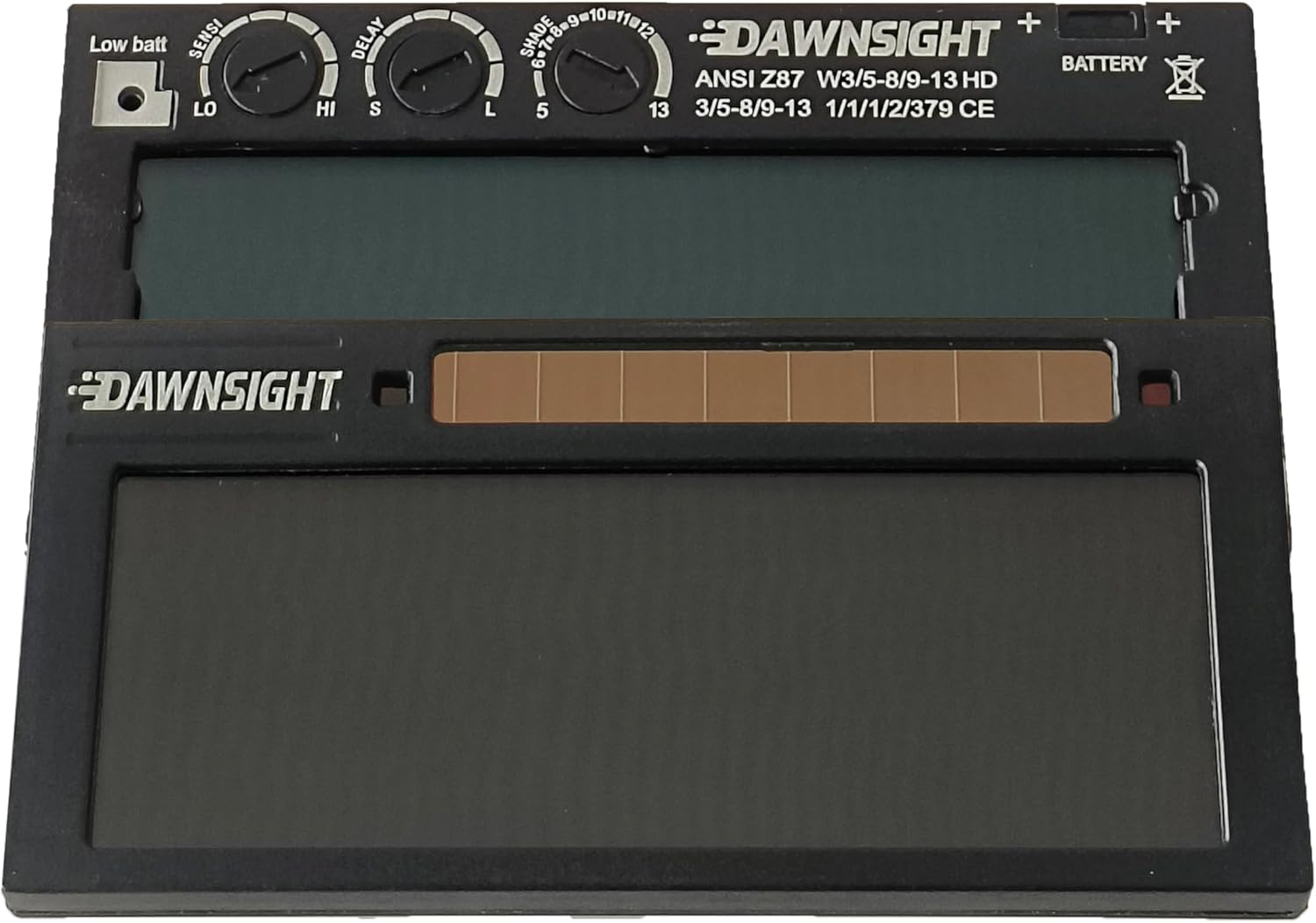 Dawnsight Professional Auto Darkening Welding Filter Lens, Shade 5-13, LCD Display (HD)