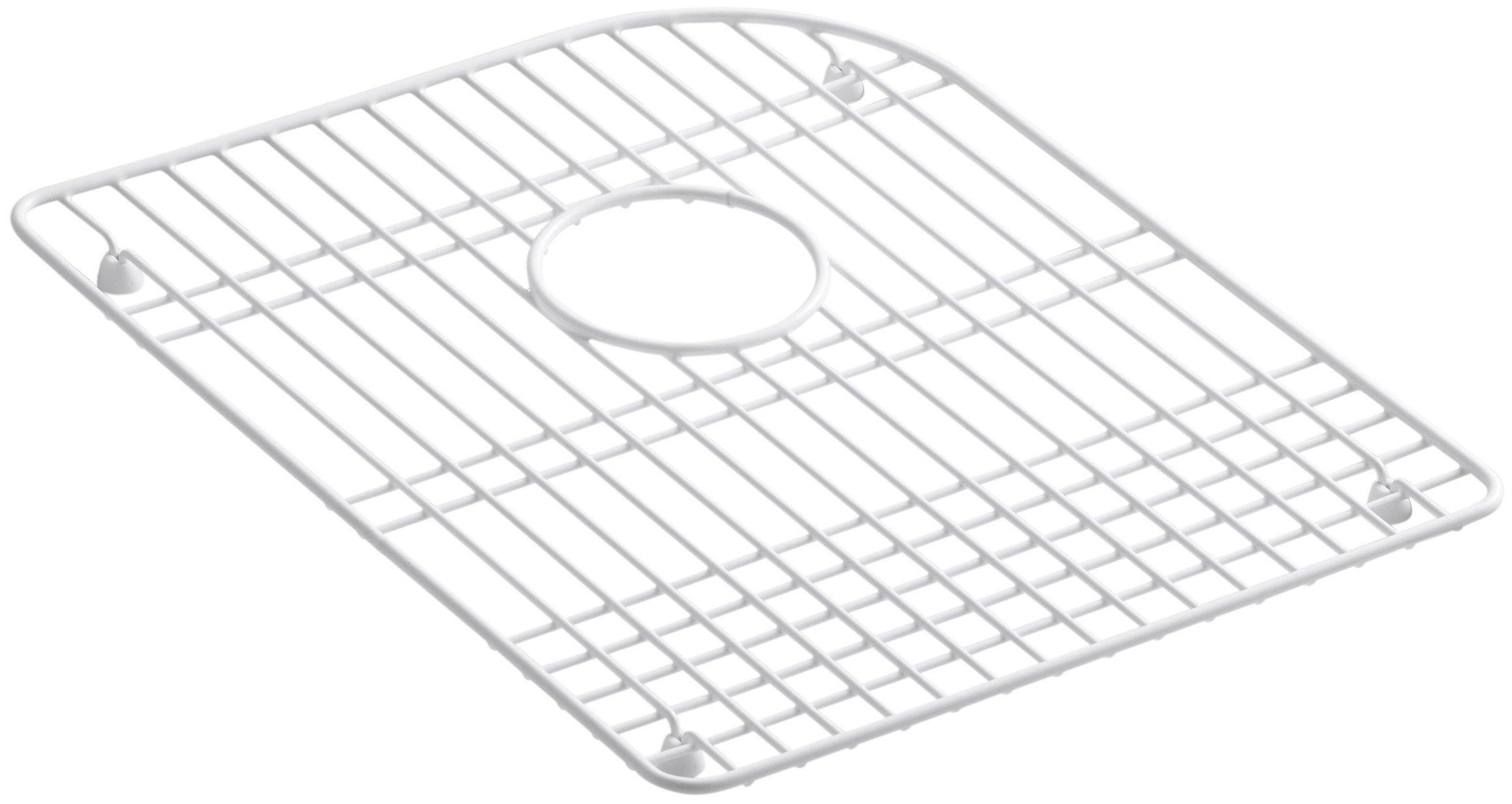 KOHLER K-6000-ST Efficiency Vinyl Coated Steel Sink Rack, Stainless Steel, 1.00 x 14.25 x 17.50 inches