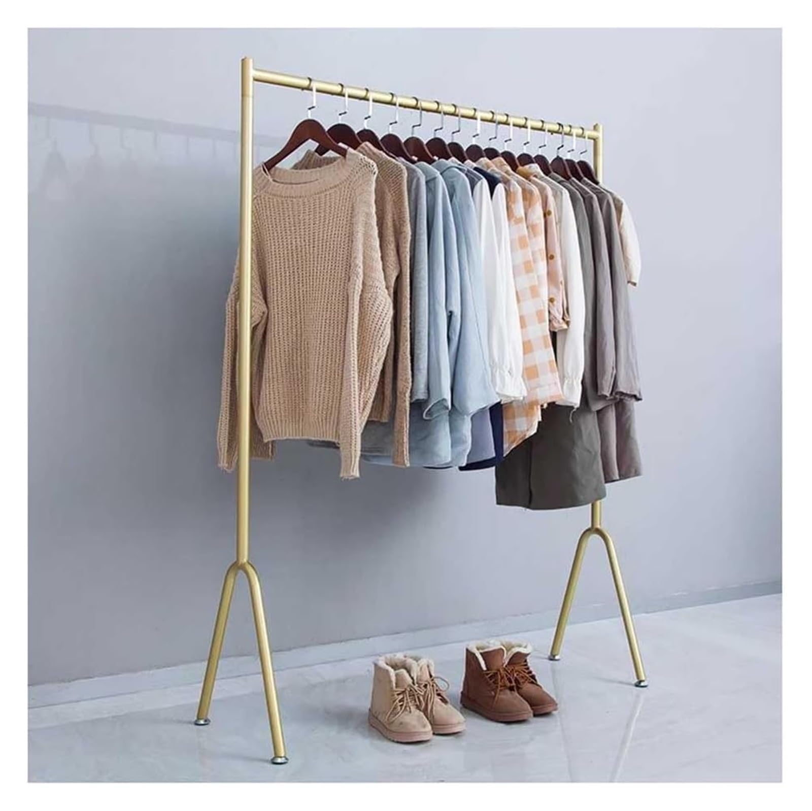 FGXHHS Portable Garment Rack Organizer for Boutique Store Display and Bedroom Living Room Clothes Rail