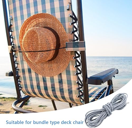 Miniatura 3 de Yardwe Juego de 4 cordones de repuesto para silla antigravedad, cable de reparación para sillas reclinables, kit de cordones de repuesto para silla