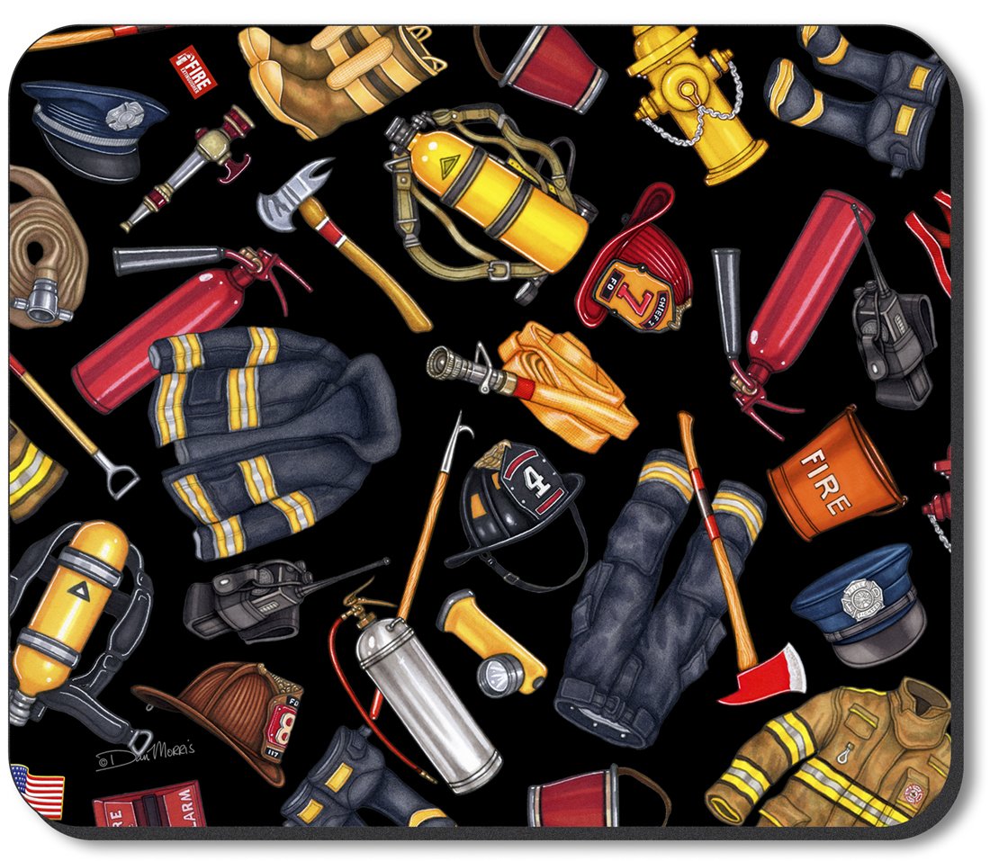 Art Plates Brand Mouse Pad - Fire Department - Image by Dan Morris