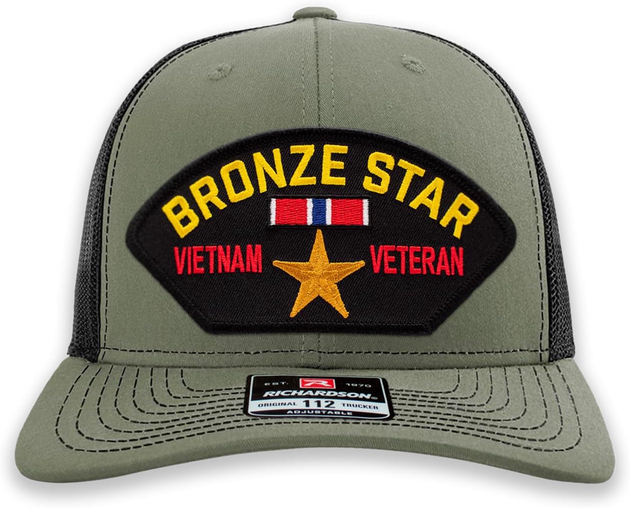 Bronze Star - Vietnam Veteran Embroidered Patch Ball Cap or Trucker Hat