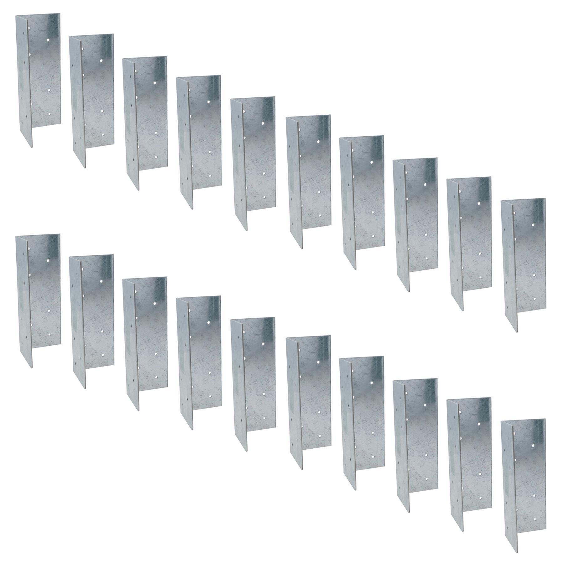 Fence Post Extender Angle Bracket Galvanised 70 x 70 x 180mm Support 20PK
