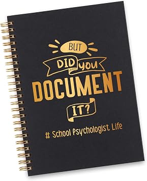 School Psychologist Spiral Notebook, School Psychologist Gifts for Women, Funny School Psychologist Life Gag Office Supplies Appreciation Thank You Gifts Spiral Notebooks WA4