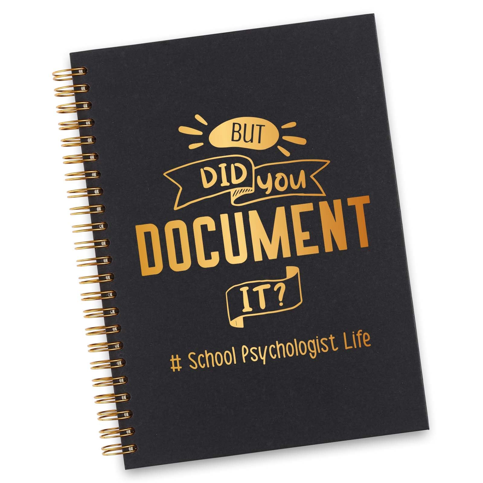 School Psychologist Spiral Notebook, School Psychologist Gifts for Women, Funny School Psychologist Life Gag Office Supplies Appreciation Thank You Gifts Spiral Notebooks WA4