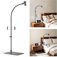 CPAP Hose Holder for Bed Retractable Metal Bedside with Under-Mattress Base