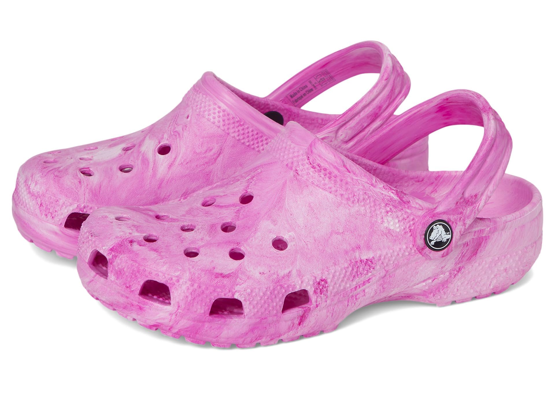 Crocs Classic Watercolor Marbled Clog K, Zoccoli Unisex - Bambini e Ragazzi, Pink Swirl, 28/​29 EU