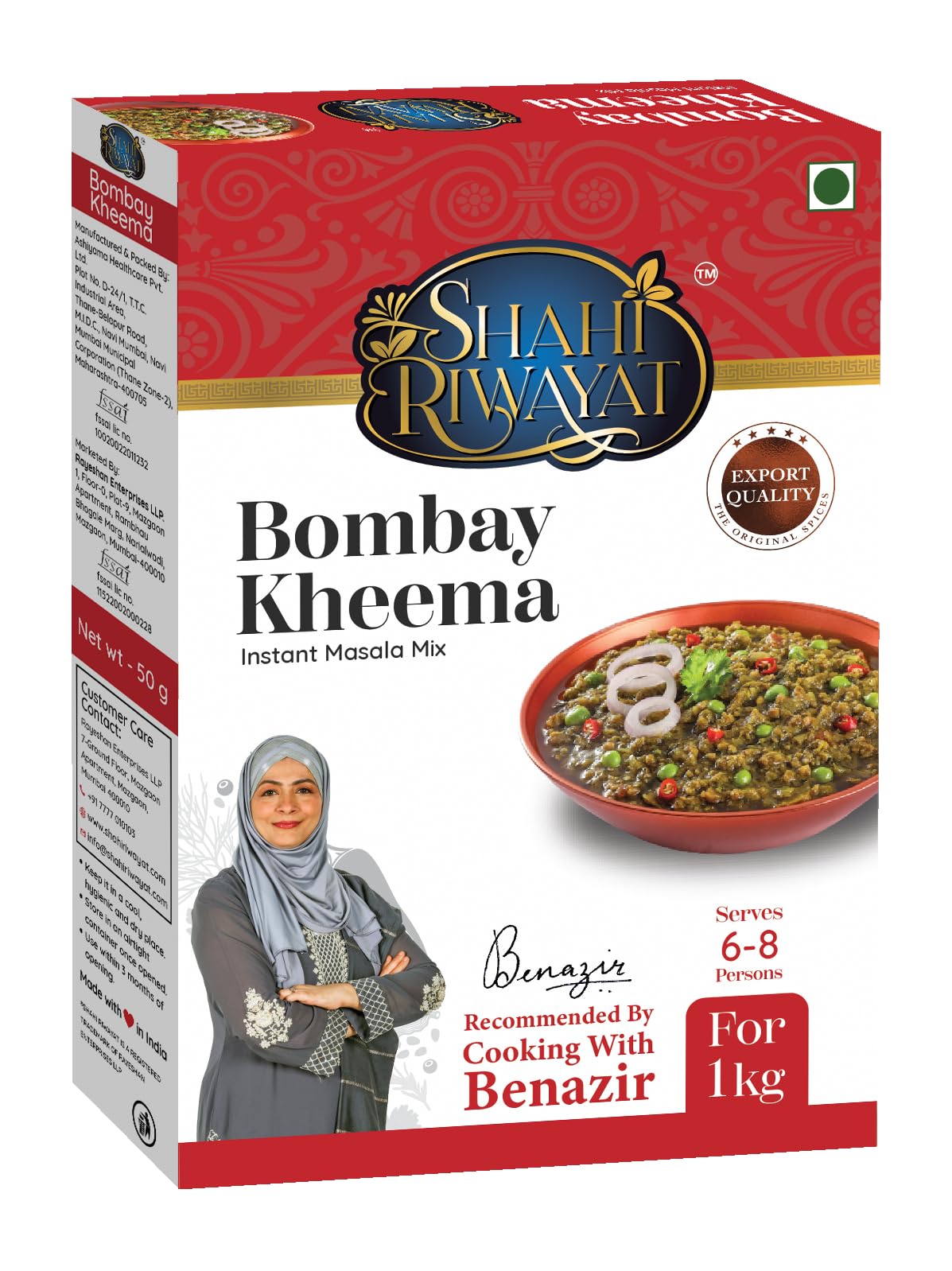 Shahi Riwayat Bombay Kheema Masala 50Gm (Pack of 4) (B0CJNMLJT9) Amazon Price History, Amazon Price Tracker