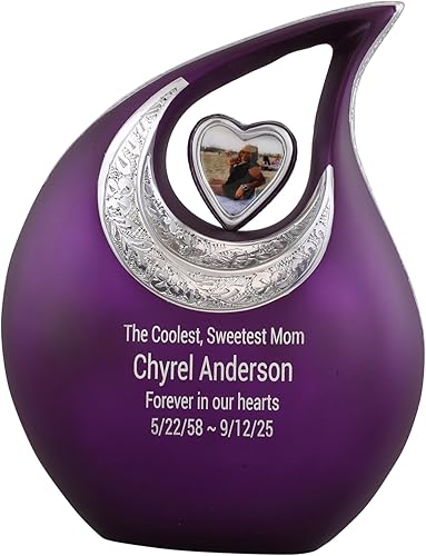 Miniatura 17 de Urna en Forma de Corazón en Lágrima para Cenizas Humanas Urnas de Cremación de Cenizas Urna para Cenizas Humanas Urna de Cremación Decorativa