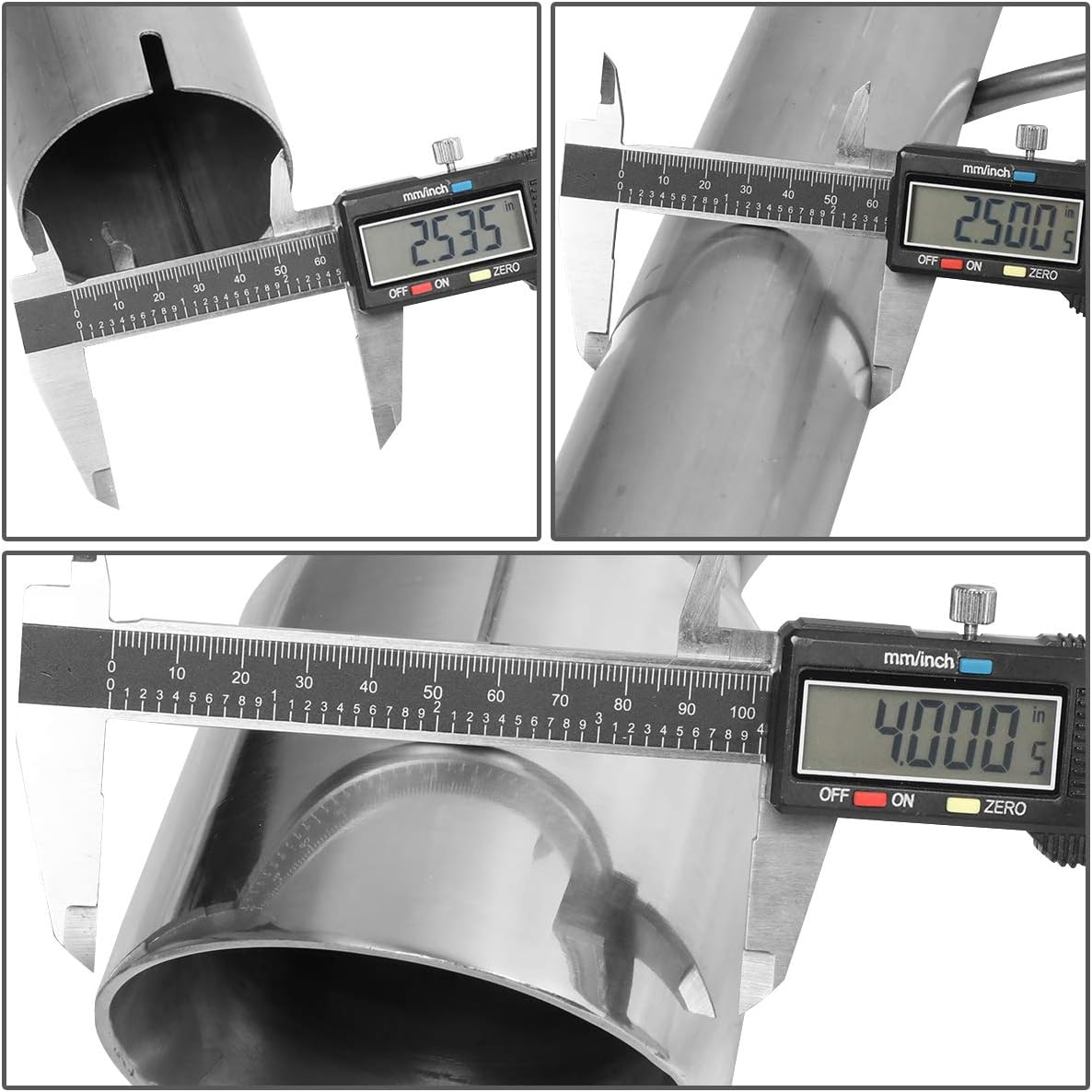 DNA MOTORING CBE-MU-FM05-46L Cat Back Exhaust System [Compatible with 05-10 Ford Mustang 4.6L / 5.4L]