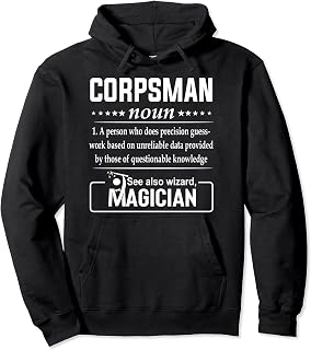 Corpsman Definition Funny Gift Professional Names Pullover Hoodie