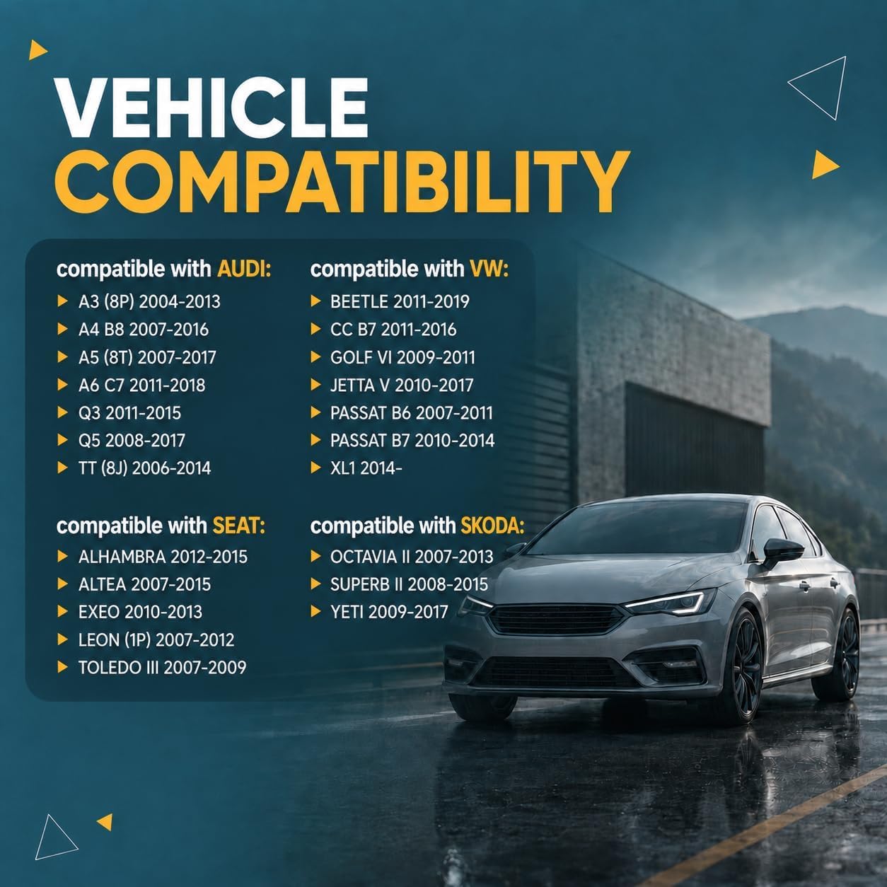 06H115243F Engine Variable Valve Timing (VVT) Solenoid Valve EA888 MK2 1.8T/2.0T Compatible with Audi A3 A4 A5 A6 Q3 Q5 Quattro VW BEETLE CC GOLF JETTA PASSAT 06H115243L