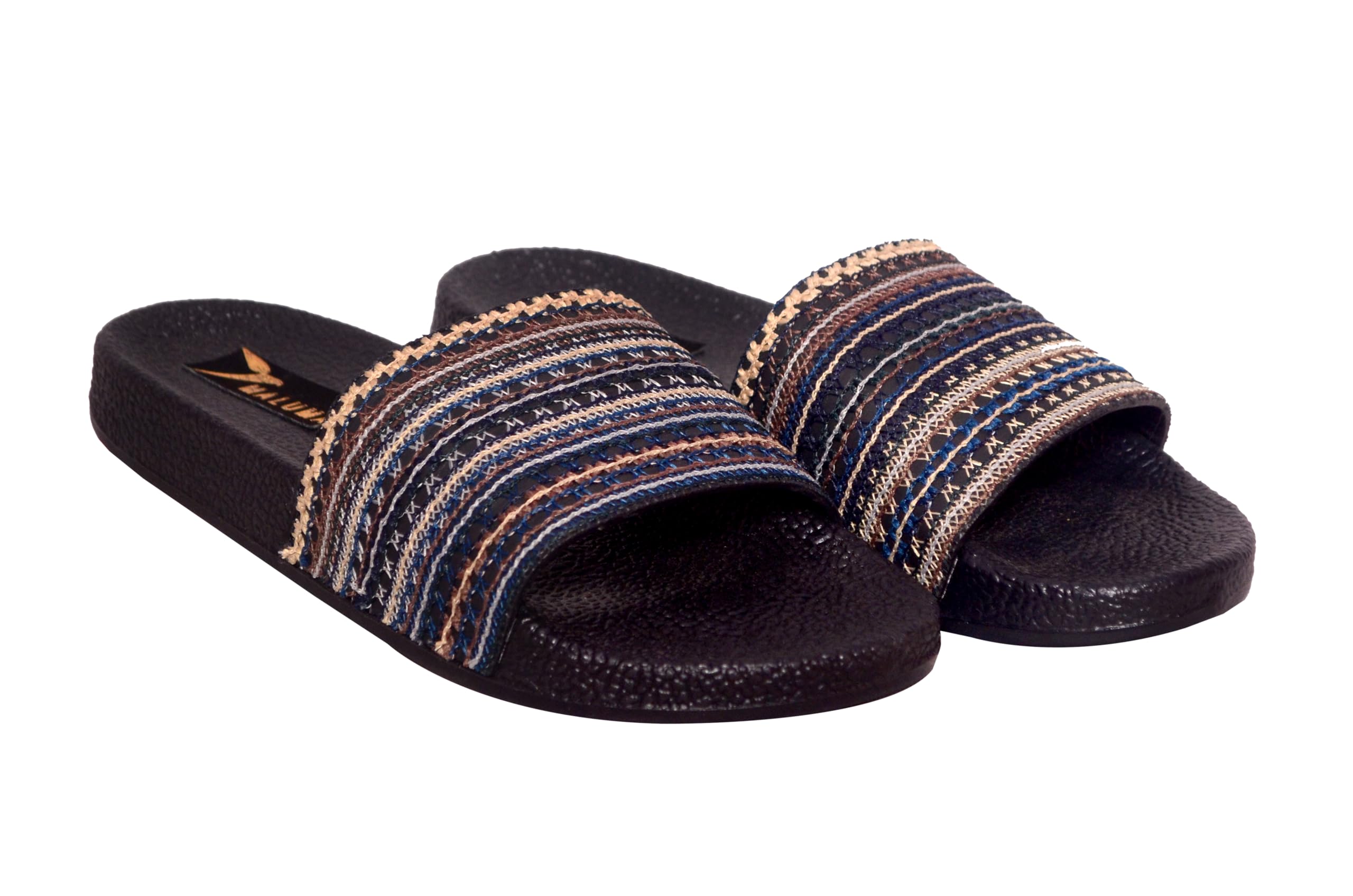 Maluma Womens Mat Slides Black | Comfortable | Stylish | Casual | Everyday Use Slides -3 (B0CQTK7CM7) Amazon Price History, Amazon Price Tracker