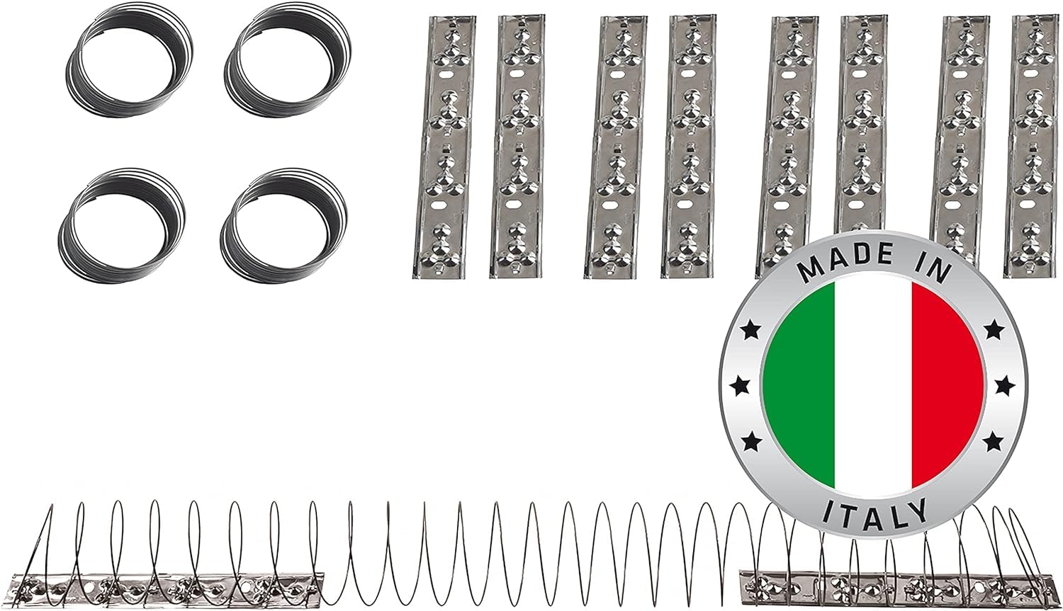 Gardigo® Dissuasori per Piccioni | 4 Spirali da 125cm, Lungh. Tot. 5 m | Scaccia Piccioni in Acciaio Inox | Made in Italy | Repellente Piccioni | Allontana Piccioni da Balcone | Spirale Anti Piccioni