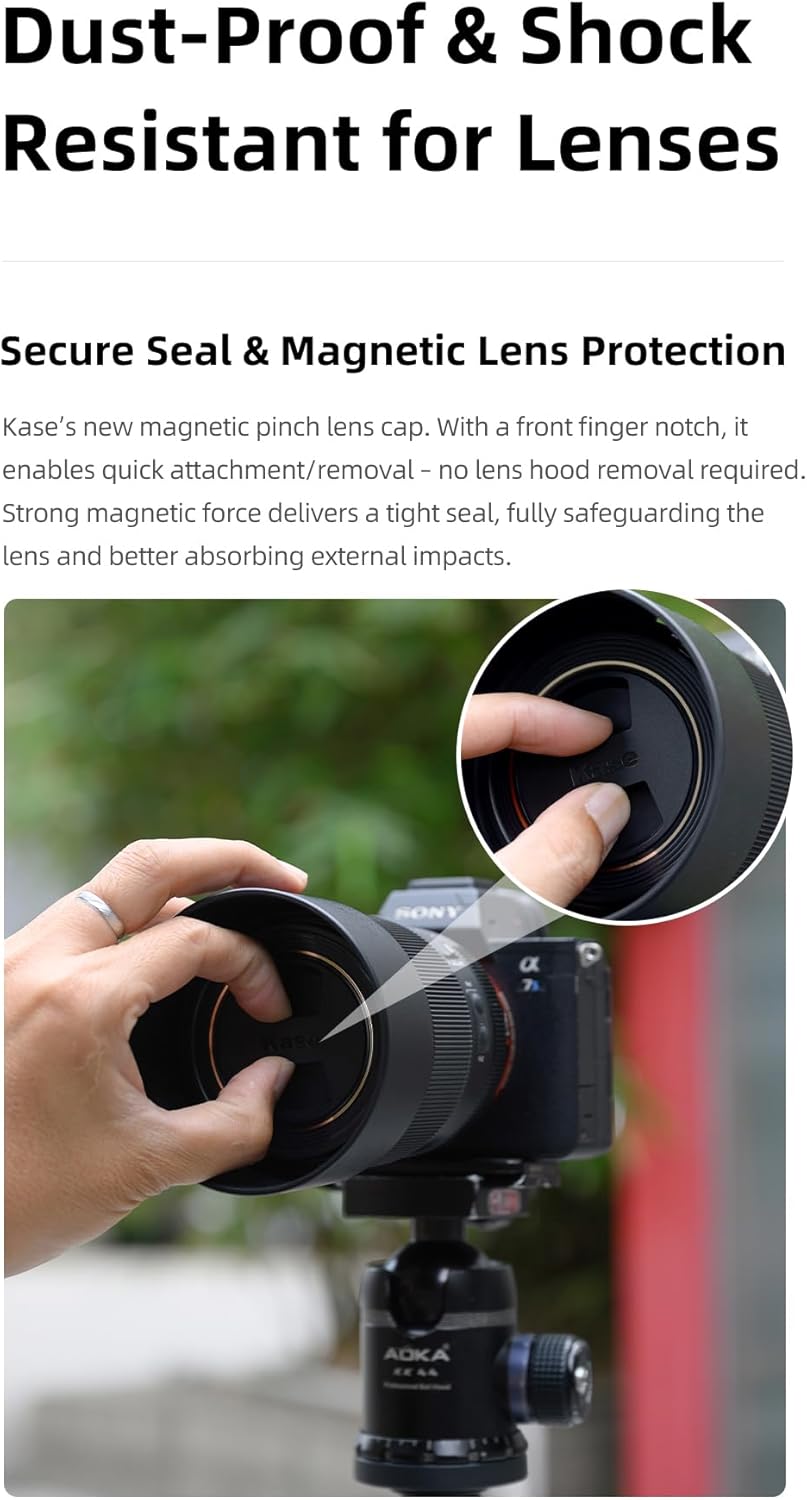 Kase Magnetic Pinch Lens Cap Plus Universal fits Wolverine, Revolution & Revolution Plus (112mm)