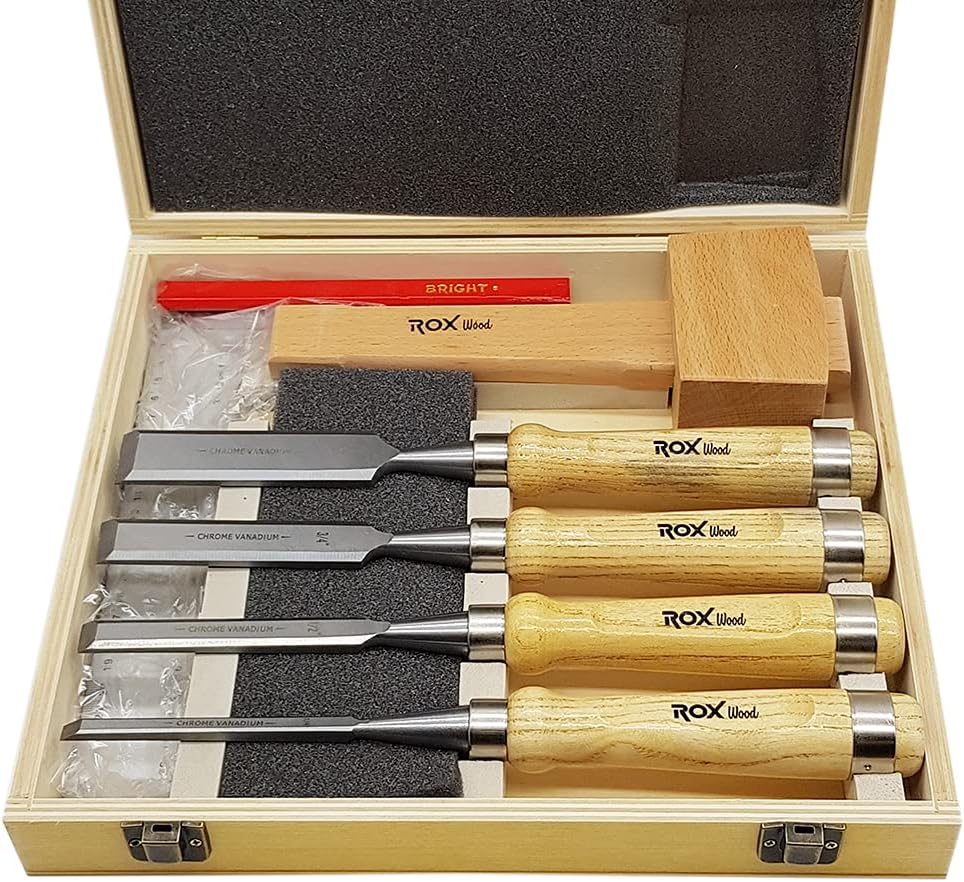 ROX WOOD 15399056 8 PARÇA AHŞAP ISKARPELA SETİ