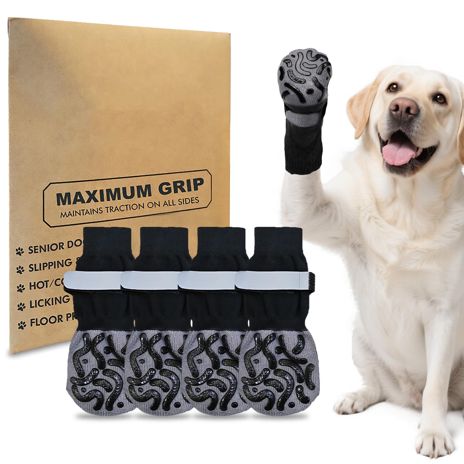 ELNX 2 works Dog Socks Paws Stop Licking