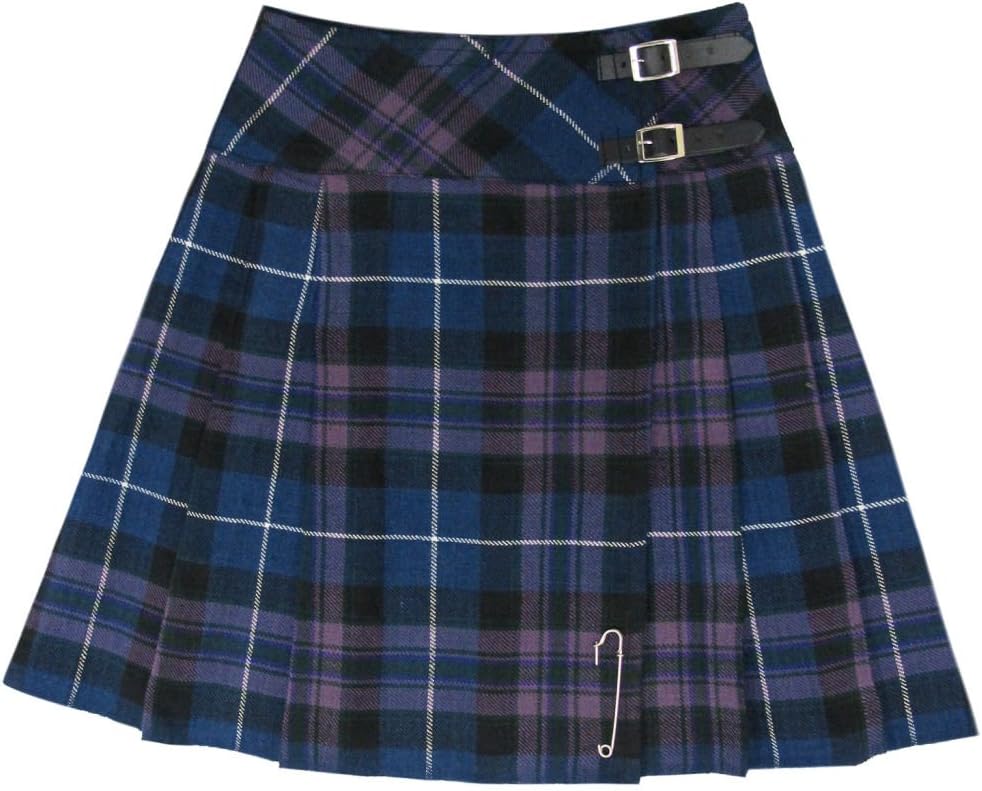 20" - 51cm Antique Buchanan Pleated Wraparound Kilt Skirt