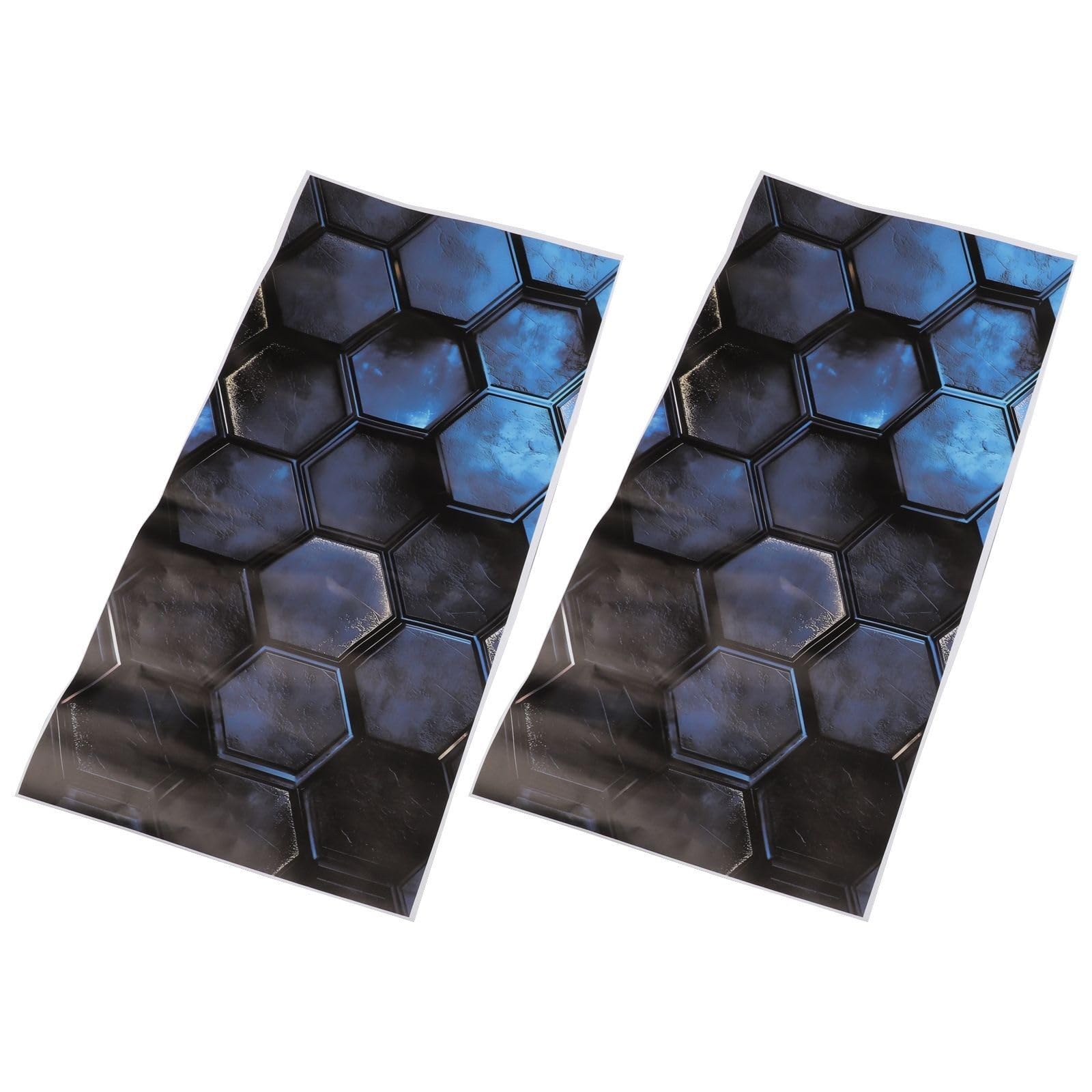 2pcs Car Sticker Honeycomb- B-Pillar Waterproof Decal Door Post DIY Decorative