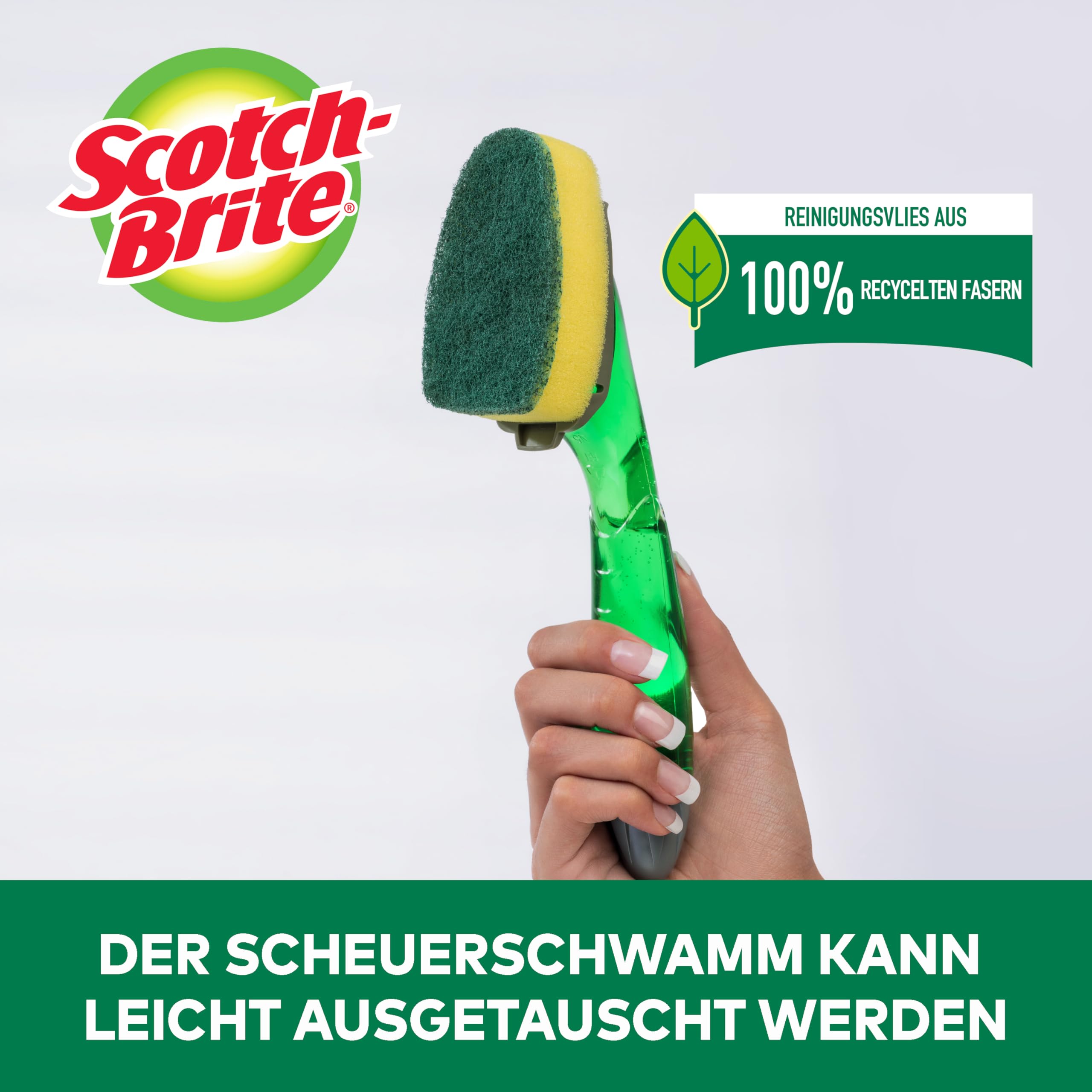 Scotch-Brite Ersatz-Reinigungsschwämme extra stark für Dishwand, 24 Stück - Reinigt kraftvoll und effektiv