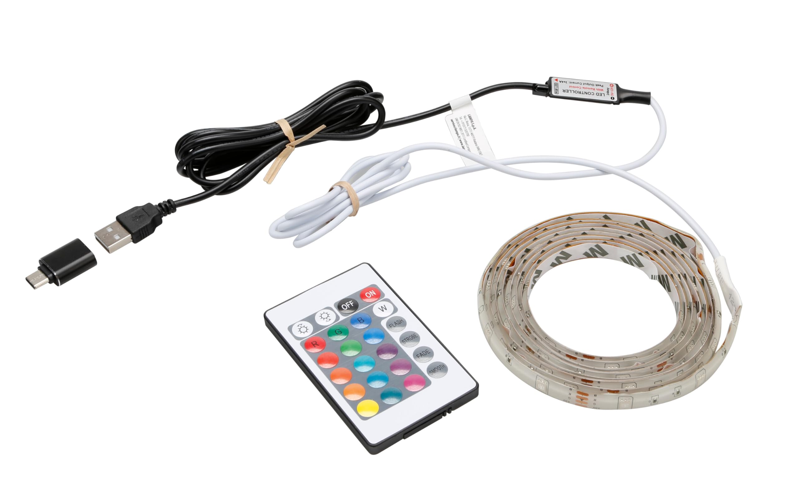 Lampa 73660 Striscia adesiva a Led RGB, USB - 200 cm