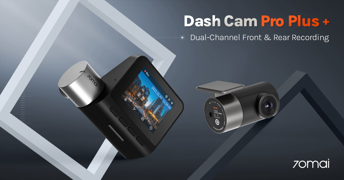 Xiaomi 70mai Dash CAM Pro Plus+ A500S, Delantera y Trasera, 2.7K