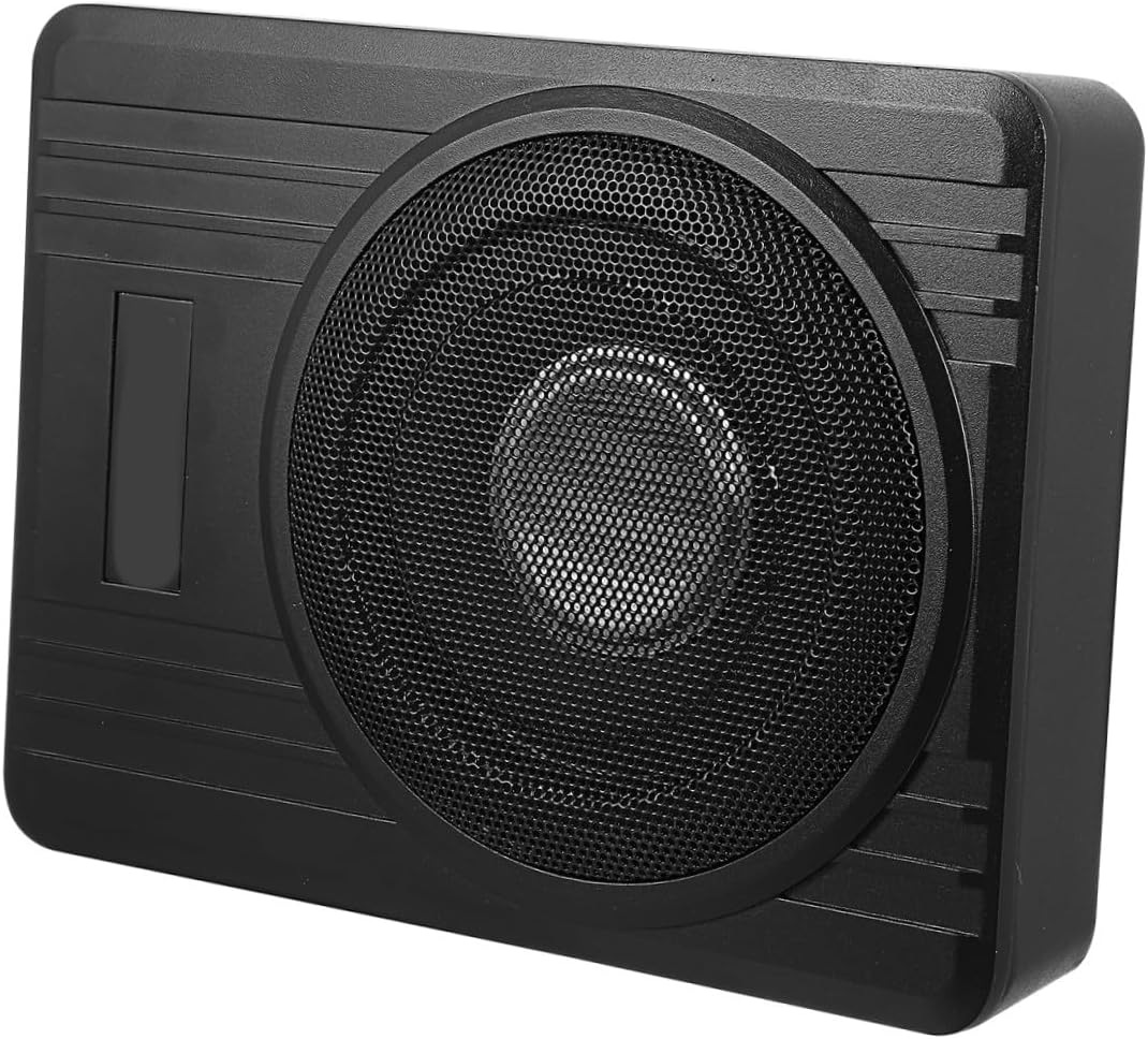 600w 8-inch Aluminum Alloy Car Under-seat Subwoofer Speaker with Built-in Amplifier, Active Auto Subwoofer for Enhanced Bass in Vehicle Audio Systems