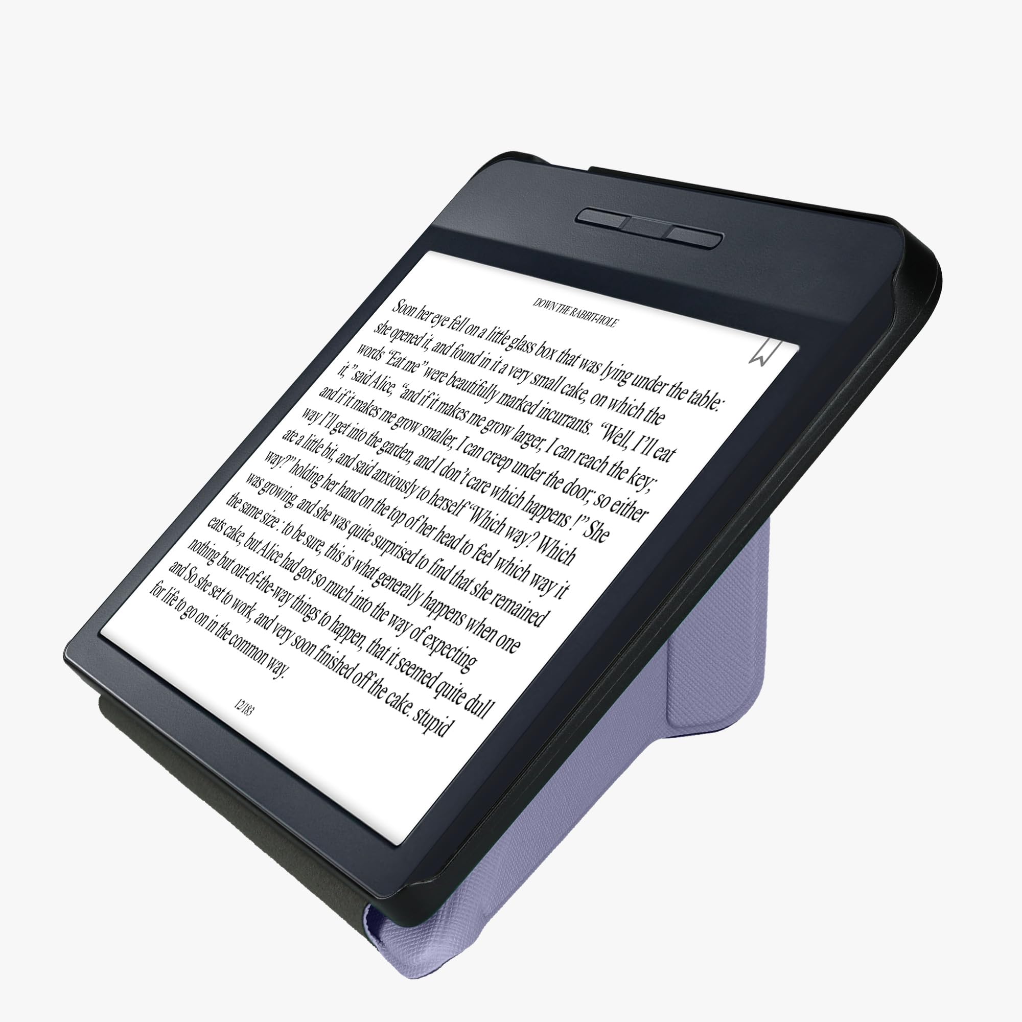 kwmobile Custodia Pieghevole Compatibile con Kobo Libra H2O Cover - Cover Magnetica Pelle PU eReader con Stand lavanda