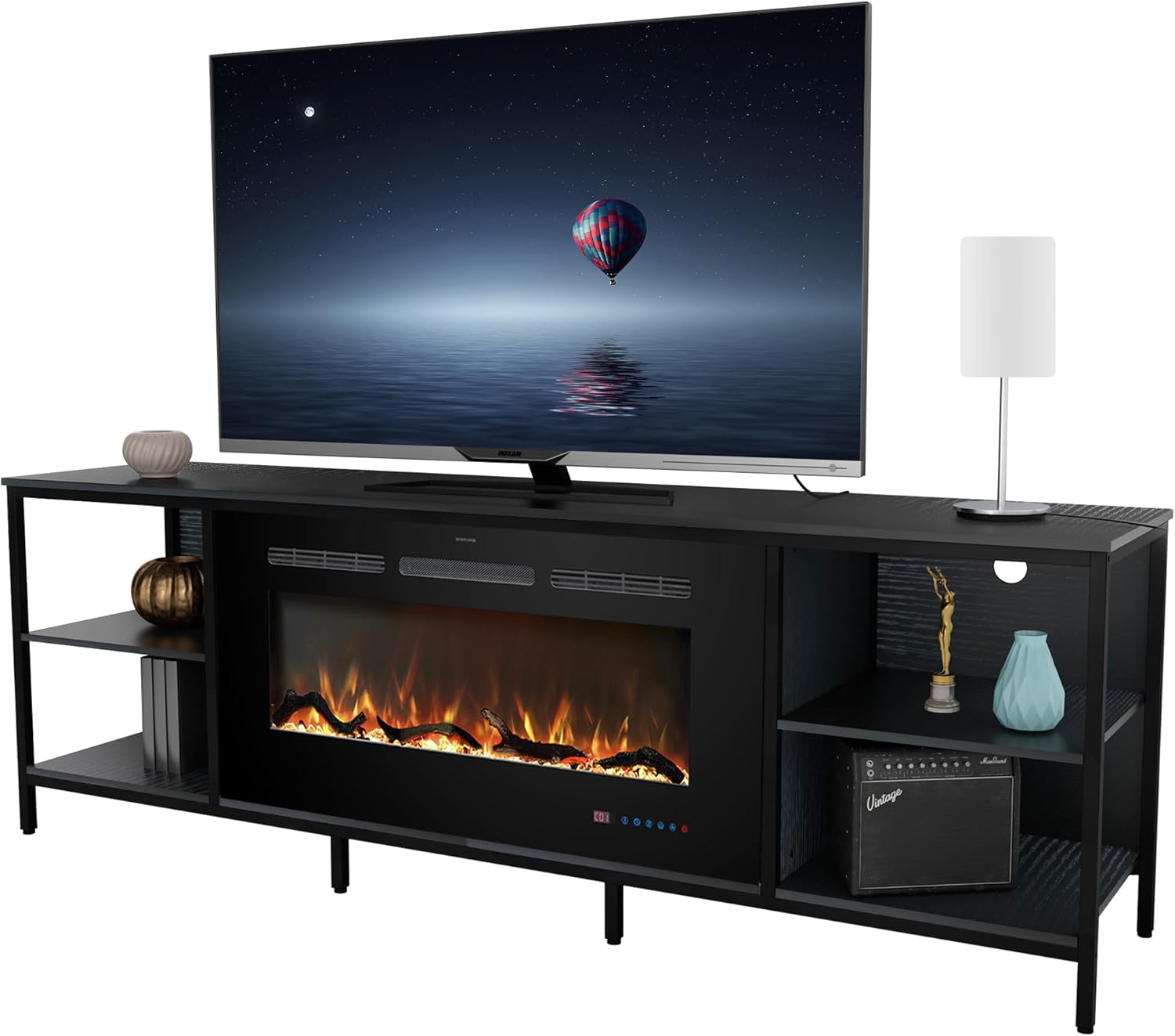 Kentsky Fireplace TV Stand with 36" Electric Fireplace, 70