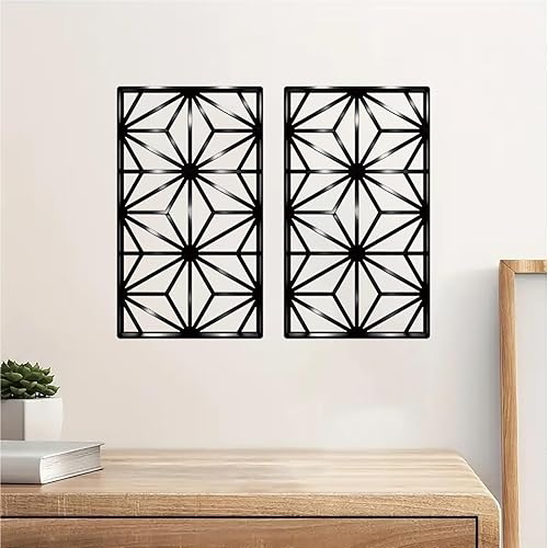 Miniatura 11 de DUOOLN 3 piezas de arte de decoración de pared de metal, decoración moderna de mediados de siglo, letrero de estrella de hierro fundido, escultura