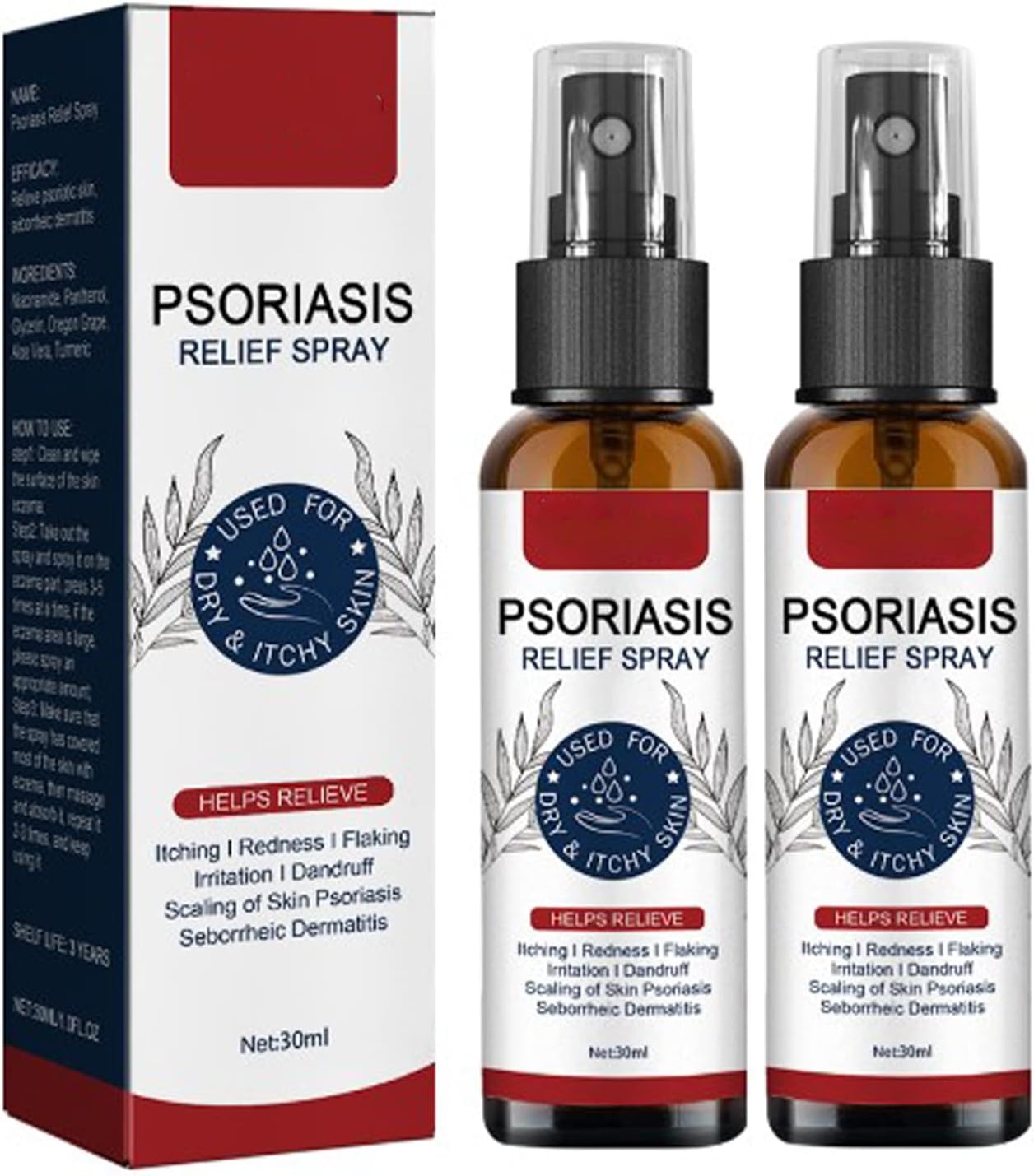 Psoriatrax Psoriasis Relief Spray, Soothing and Moisturizing Coal Tar