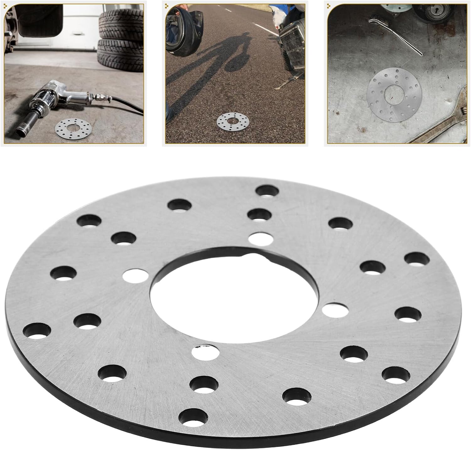YARNOW Atv Front Disc Brake Plate with Hydraulic Caliper, Motorcycle Brake Disc Rotor Replacement for Off-road Dirt Bikes and Sandy Surfaces, Precision Machined Motorcycle Braking System