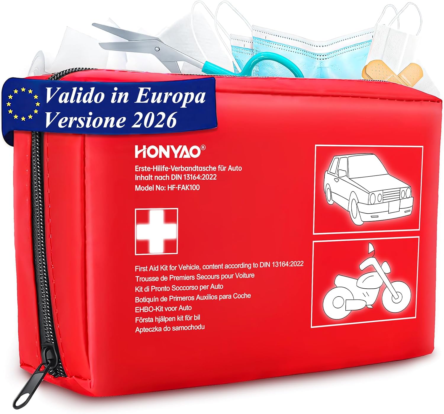 HONYAO Kit di Pronto Soccorso Auto