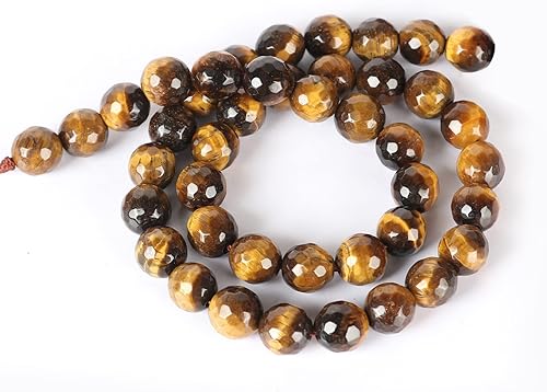 Miniatura 5 de GEMHUB Cuentas redondas sueltas de piedras preciosas naturales de 0.315 pulgadas para la fabricación de joyas, cuentas curativas de cristal para Ojo