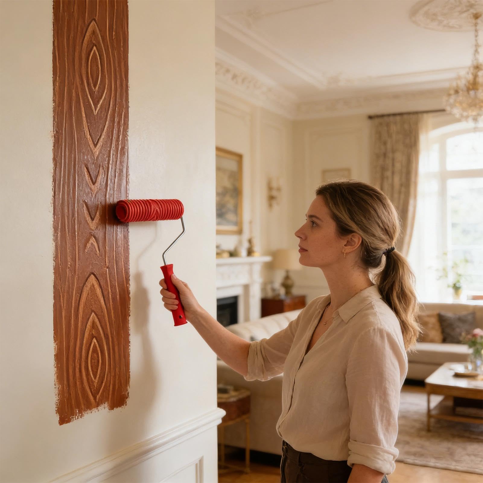 Herramienta para Imitar Veta de Madera 11 Piezas de Herramienta de Veteado | Set de Rodillos para Pintar para pared habitación hogar muebles arte paisaje patio verano