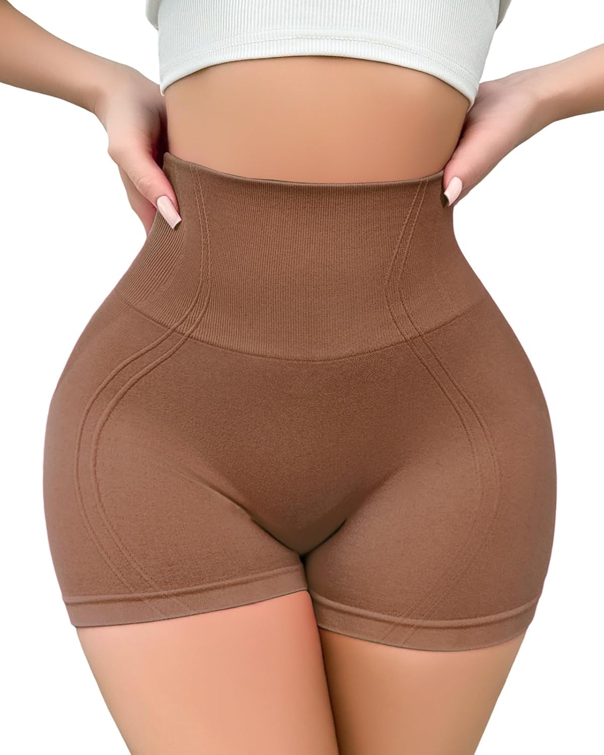 USEASY Tummy Control Shapewear Shorts for Women Under Dress Womens Compression Shorts Under Dress Shapewear