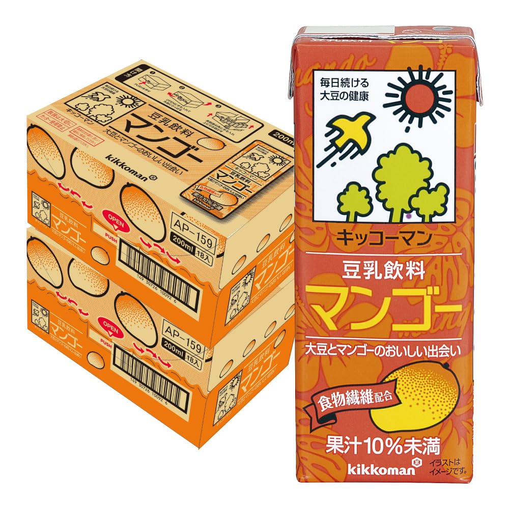 キッコーマン 豆乳飲料 200ml紙パック×108本[18本×6箱] キッコーマン 豆乳飲料 200ml | 紙パック×36本[18本×2箱] [賞味期限