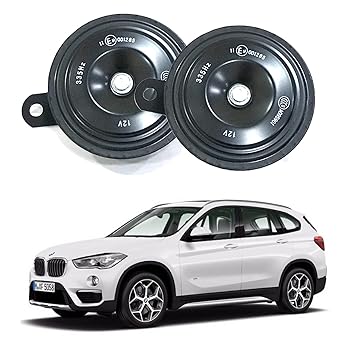 Oshotto FK-L90 electromagnetic 12V Disc Horn Compatible with BMW X1 (Set of 2, Black)