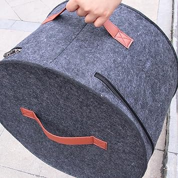 Hat Box,Hat Storage Box,Stackable Round Brim Hats Organizer Bag Container for Closet,Travel Hat Boxes for Women,Collapsible Cowboy Hat Organizer,Stuffed Animal Toy Storage,FoldableTravel Cap Boxes Gr