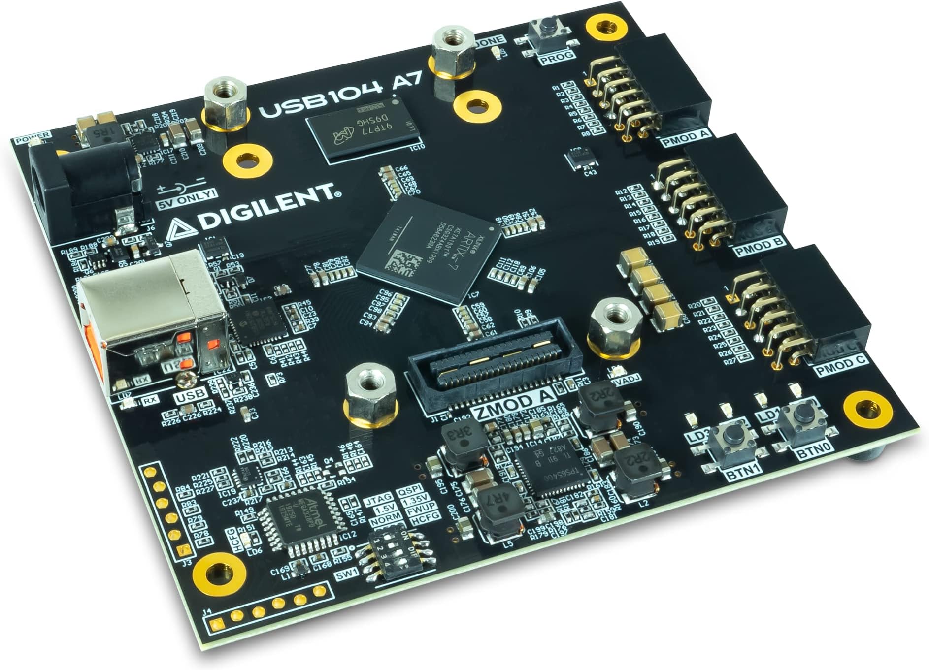 USB104 A7: Artix-7 FPGA Development Board with PC/104 Form Factor