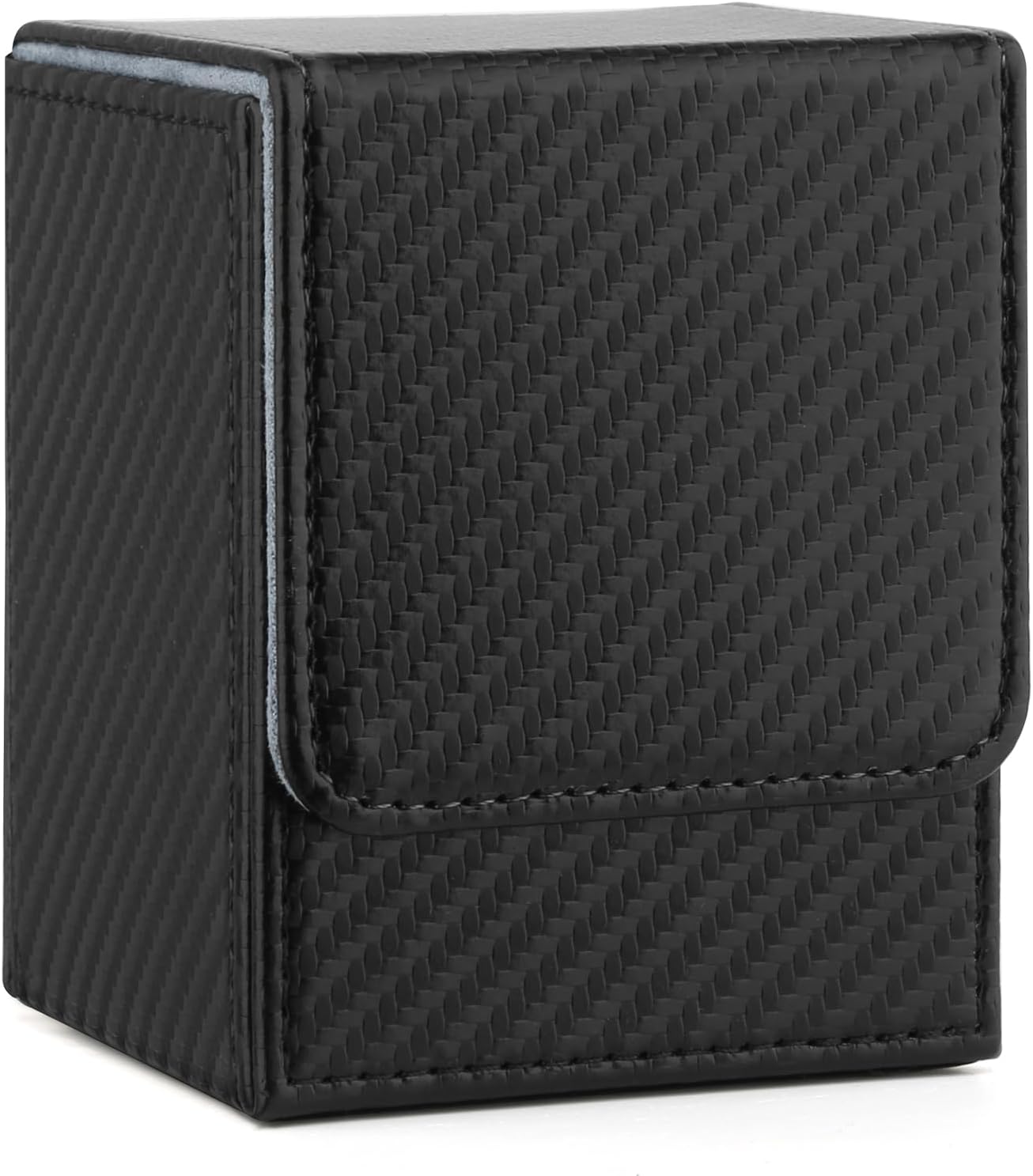 GERMUN Card Deck Box for MTG Commander, MTG Commander Deck Box Holds 120+ Single Sleeved Cards,MTG Deck Box Compatible with Magic the Gathering (Black)