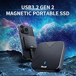 Fikwot FP70 External SSD 1TB, Magnetic Portable SSD, with Magnetic Ring, Up to 1050MB/s, USB 3.2 Gen2 External Solid State Drives, Compatible with iPhone 15/15 Pro, Tablets, MacBook